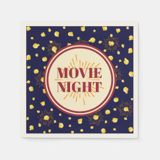 Servilleta De Papel Noche de cine de cumpleaños - Fuegos artificiales