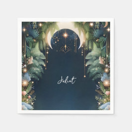 Servilleta De Papel Noche de Ensueño Mágico Estrellas Místicas Despedi