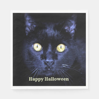 Servilleta De Papel Noche de horror de gato negro para la fiesta de Ha