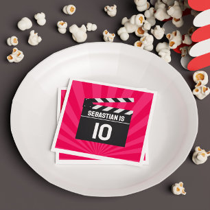 Servilleta De Papel Noche de la película roja Clapperboard Niños Fiest