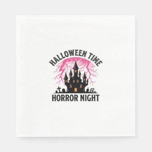 Servilleta De Papel Noche de Terror de Halloween Vintage Castillo Embr