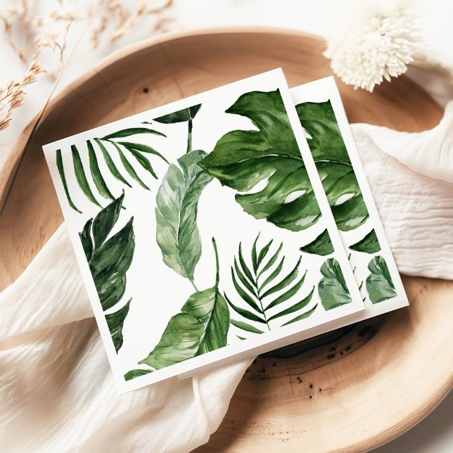 Servilleta De Papel Noche de verano Tropical Monstera (Subido por el creador)