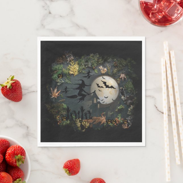 Servilleta De Papel Noche del Fiesta de las brujas (In situ)