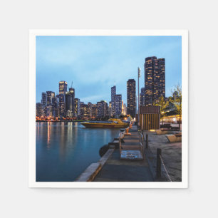 Servilleta De Papel Noche En El Pier De La Marina