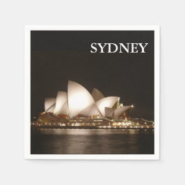 Servilleta De Papel Noche en la Ópera Cocktail Napkin