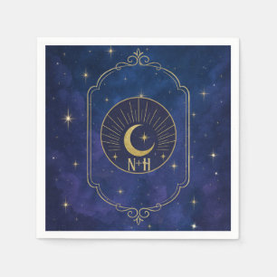 Servilleta De Papel Noche entre las estrellas Cielos celestiales Boda