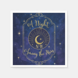 Servilleta De Papel Noche entre las estrellas Cielos celestiales Boda 