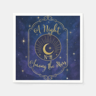 Servilleta De Papel Noche entre las estrellas Cielos celestiales Boda 