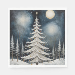 Servilleta De Papel Noche estrellada de invierno