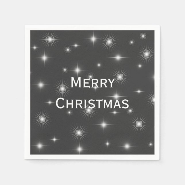 Servilleta De Papel Noche estrellada Feliz Navidad (Anverso)