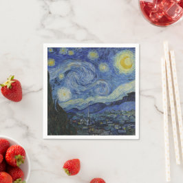 Servilleta De Papel Noche estrellada & Van Gogh /arte vintage famoso