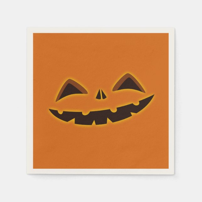 Servilleta De Papel Noche Gourd-Fall de Halloween (Anverso)