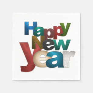 Servilleta De Papel Noches de Año Nuevo Feliz