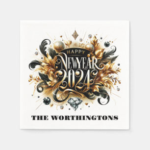 Servilleta De Papel Noches de Año Nuevo Feliz