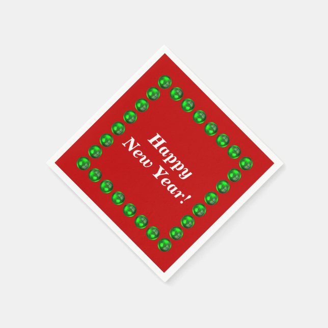 Servilleta De Papel Noches de Año Nuevo Feliz (Borde)