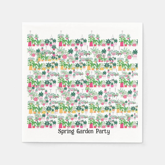 Servilleta De Papel Noches de cóctel de primavera (Anverso)