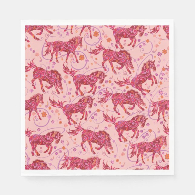 Servilleta De Papel Noches de Przewalski (Anverso)