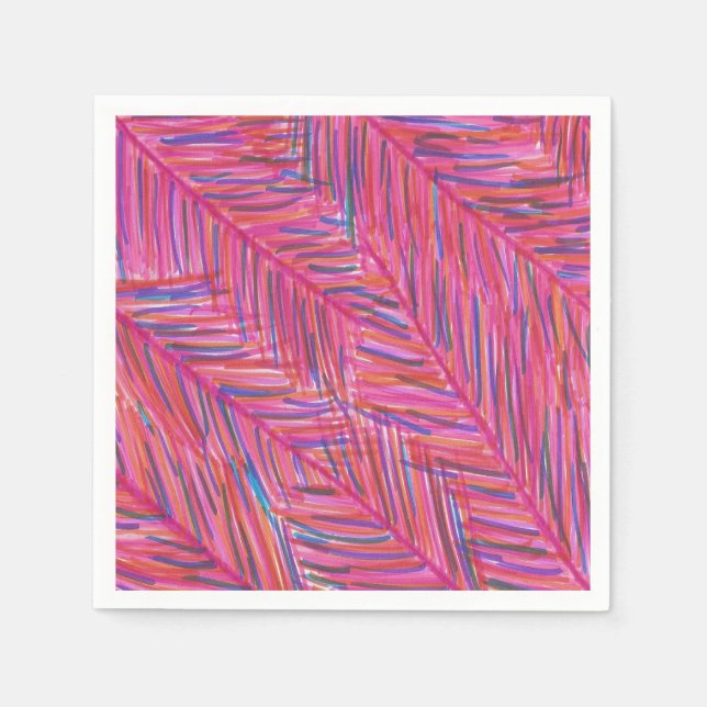 Servilleta De Papel Noches tropicales calientes (Anverso)