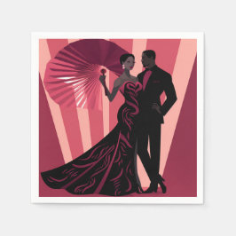 SERVILLETA DE PAPEL NOIR ELEGANCE-RED #1