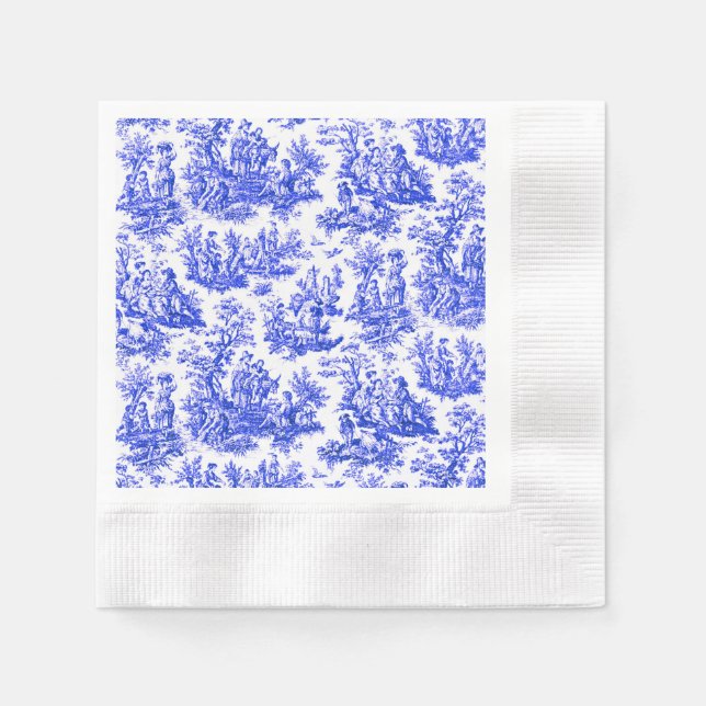 Servilleta De Papel NOMADESAUSTRALIENS blue toile de Jouy (Anverso)