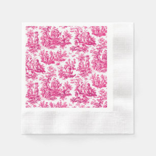 Servilleta De Papel NOMADESAUSTRALIENTES, tela roja de Jouy