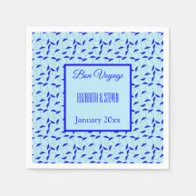 Nombardía azul patrón Bon Voyage