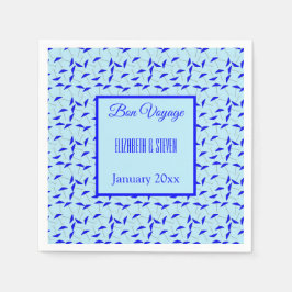 Servilleta De Papel Nombardía azul patrón Bon Voyage