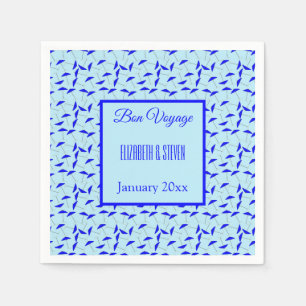 Servilleta De Papel Nombardía azul patrón Bon Voyage