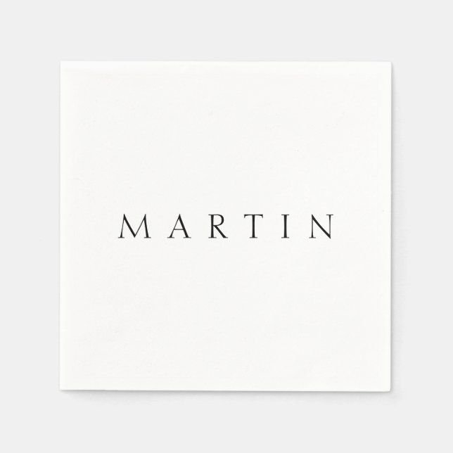 Servilleta De Papel Nombre clásico (o palabra) (Anverso)