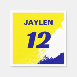 Servilleta De Papel Nombre de Carreras y número de deportes