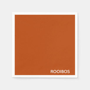 Servilleta De Papel Nombre de color rojo marrón de Rooibos