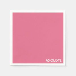 Servilleta De Papel Nombre de color rosa Axolotl