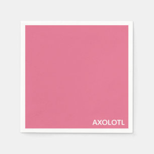Servilleta De Papel Nombre de color rosa Axolotl