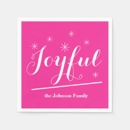 Servilleta De Papel Nombre de familia Papel personalizado Cocktail Nap