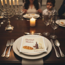 Nombre de familia personalizado Shabat Shalom