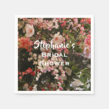 Nombre de la ducha de novia floral Flores de papel