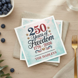 Servilleta De Papel Nombre del Cielo del 250 Aniversario de América