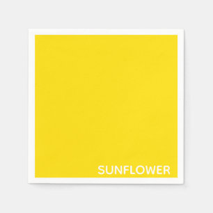 Servilleta De Papel Nombre del color amarillo del girasol
