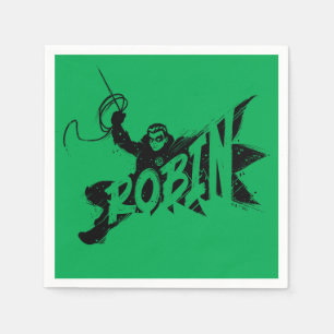 Servilleta De Papel Nombre del pincel de tinta Robin