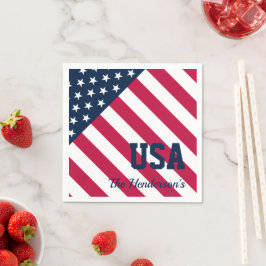 Servilleta De Papel Nombre moderno de la familia de bandera de los Est