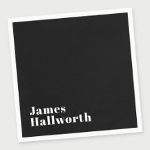 Nombre moderno retro editable elegante (u otro tex