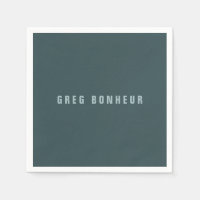 Nombre moderno y elegante | Gris azul