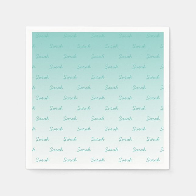 Servilleta De Papel Nombre modificable simple | Editable Cualquier col (Anverso)