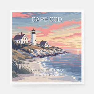 Servilleta De Papel Nombre personalizado Cabo Cod Massachusetts