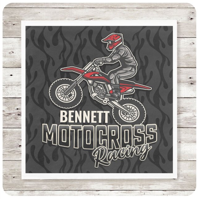Servilleta De Papel NOMBRE personalizado Carreras Motocross de ciclism (Subido por el creador)