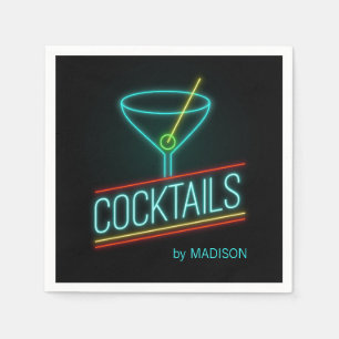 Servilleta De Papel Nombre personalizado COCTAILS