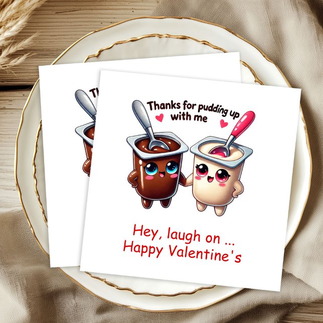 Servilleta De Papel Nombre personalizado Comida linda Mejores serville (Custom Name Cute Food Best Valentine Napkins

)