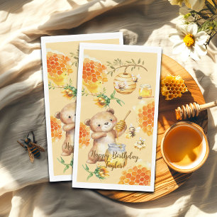 Servilleta De Papel Nombre personalizado Fiesta de cumpleaños de las a