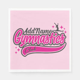 Servilleta De Papel NOMBRE personalizado Gimnasia de salto dividido de
