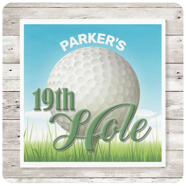 Servilleta De Papel NOMBRE personalizado Golfer Golf Pro Ball 19th Hol (Subido por el creador)